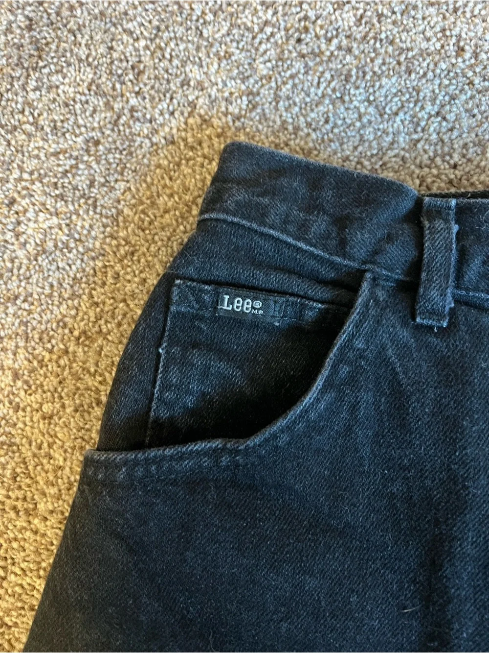 Lee Black High-Waist Denim Shorts
